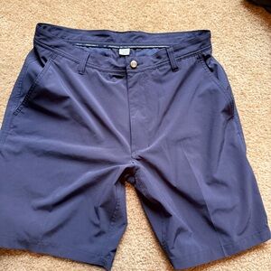 FootJoy Dark Blue Men's Flat Front golf Shorts sz 33